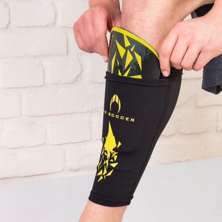Caneleiras Rebel preto/lime
