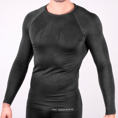 Camisola térmica manga comprida preto