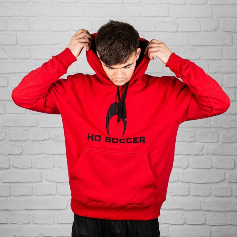 Hoodie ho soccer vermelho