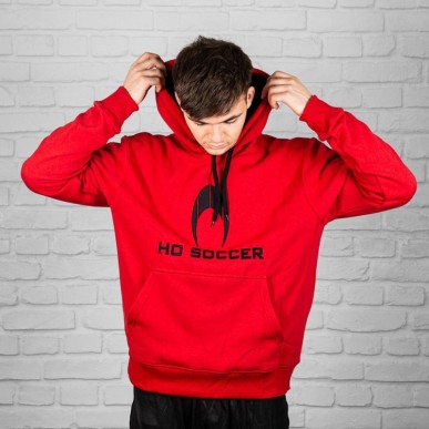 Hoodie ho soccer vermelho