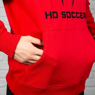 Hoodie ho soccer vermelho