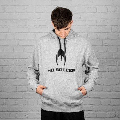 Hoodie ho soccer cinzento