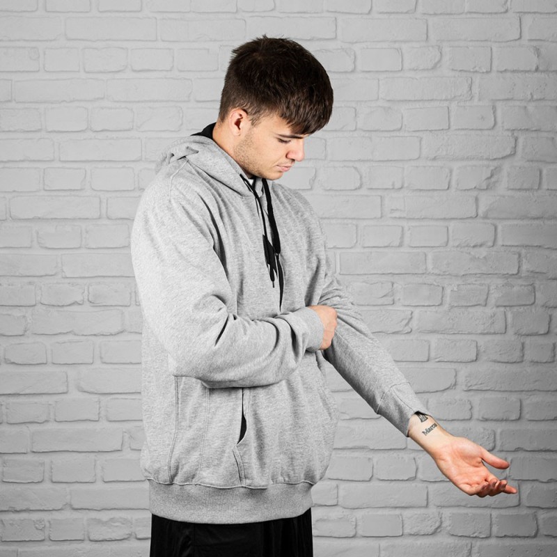Hoodie ho soccer cinzento Hoodie ho soccer cinzento