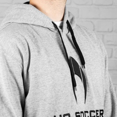 Hoodie ho soccer cinzento