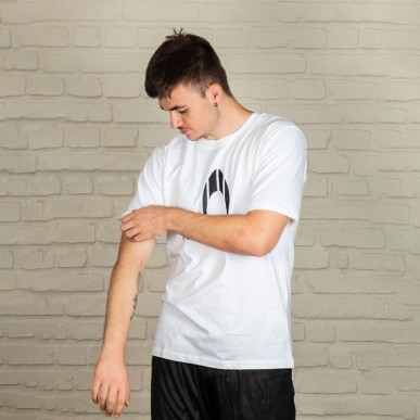T-shirt ho soccer branco