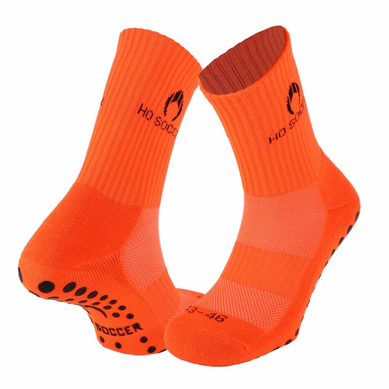 Meias desportiva antiderrapante laranja Meias desportiva antiderrapante laranja