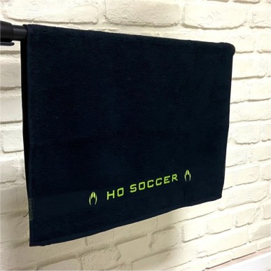 Toalha ho soccer preto/lime