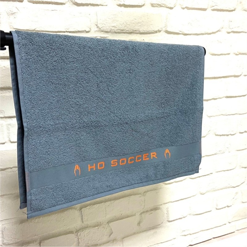 Toalha ho soccer cinza/laranja