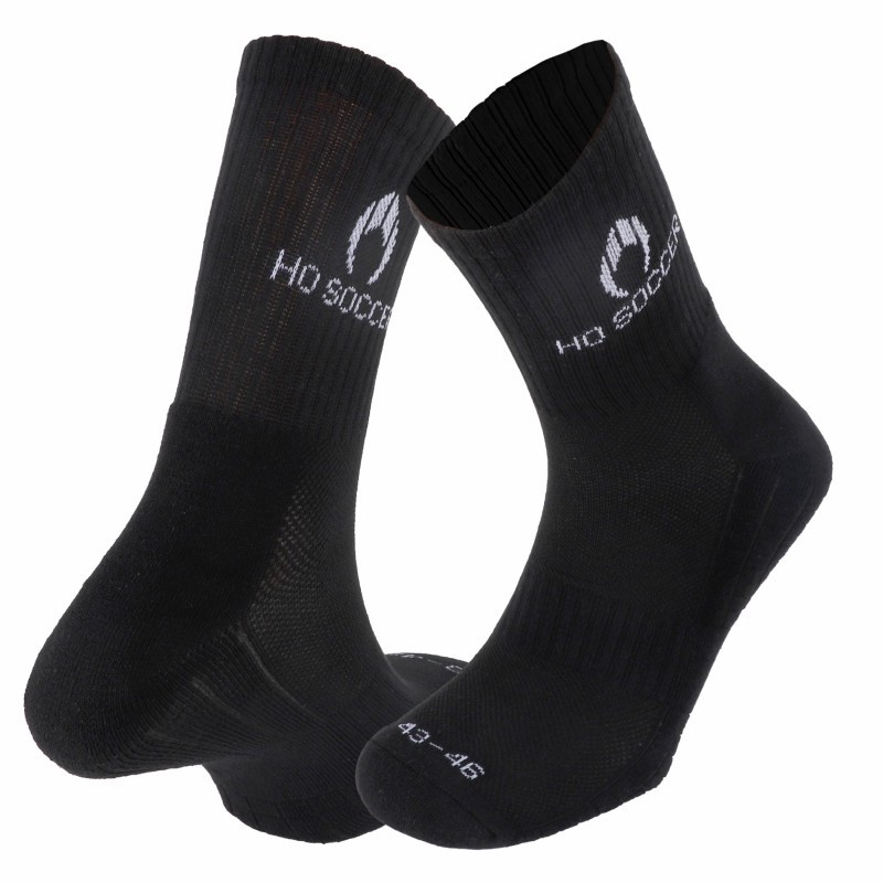 Meias desportivas negras meia-copa