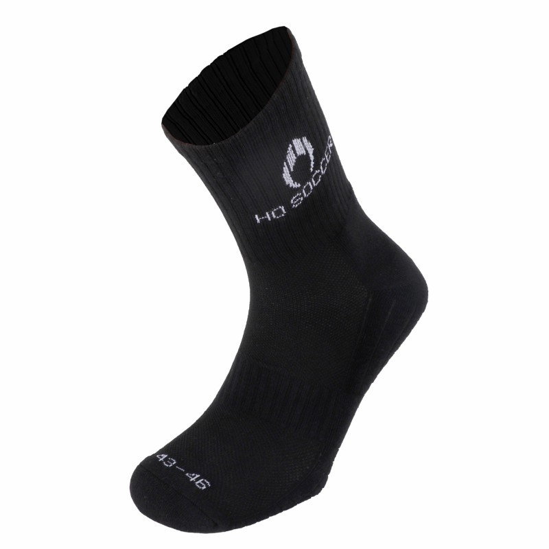 Meias desportivas negras meia-copa