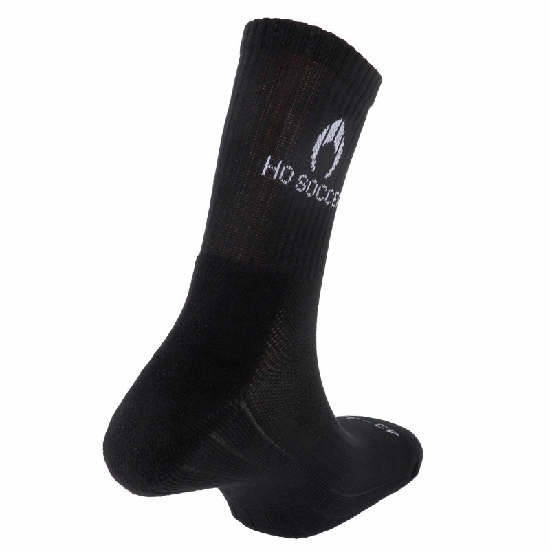 Meias desportivas negras meia-copa