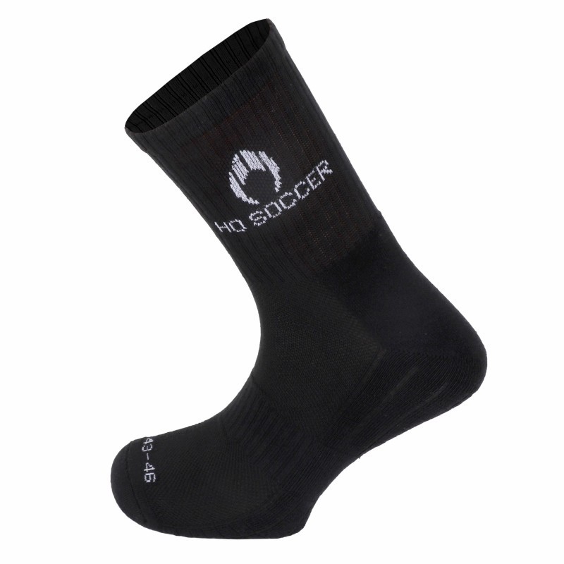 Meias desportivas negras meia-copa