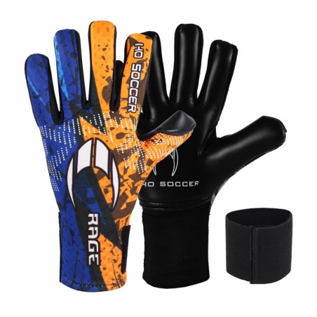 Luva Rage Plus Electric Orange Blue