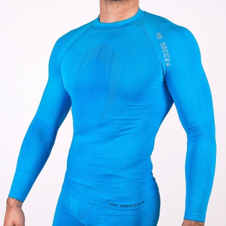 Camisola térmica manga comprida azul