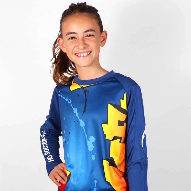 Camisola graffiti criança azul