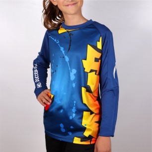 Camisola graffiti criança azul